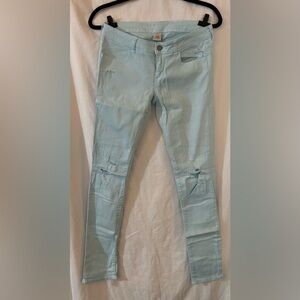 Arizona Light Blue/Aqua Distressed Skinny Jeans